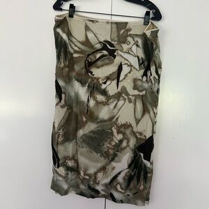 Made In Italy Jersey Printed Pencil Skirt Size 16